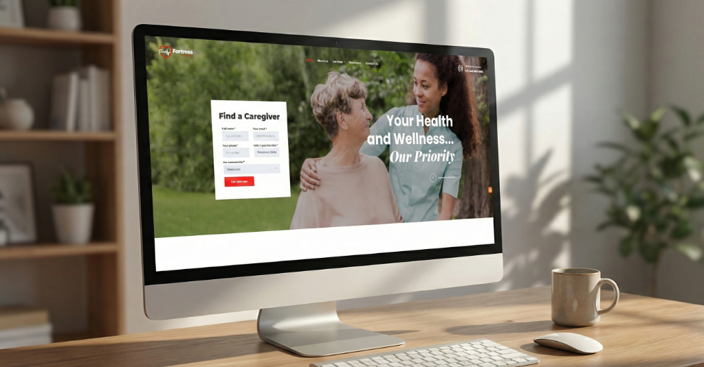 Fortress Healthcare Website Mockup