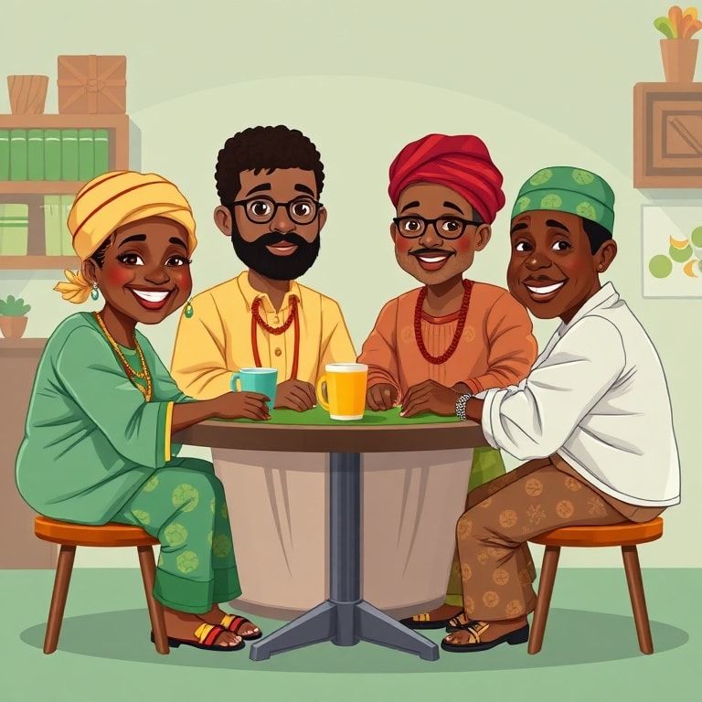 SME owners discussing business in Nigeria